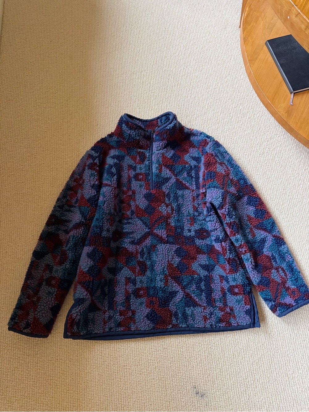 L.L. Bean Patterned Fleece Pullover